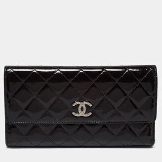 chanel patent leather wallets